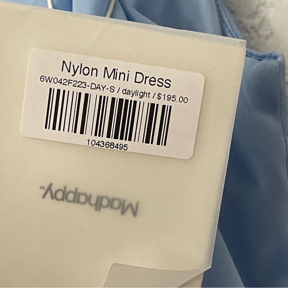 Madhappy Spring Collection Nylon Mini Dress Size S - Picture 9 of 9